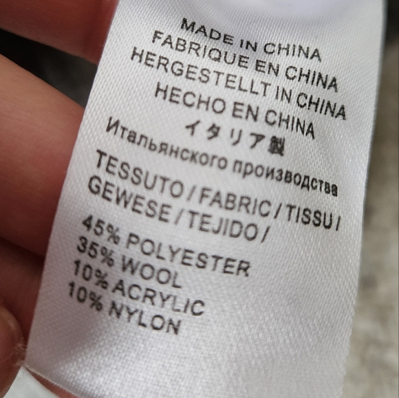 Grey Wool Sweater with rhinestones - size small - Picture 10 of 14